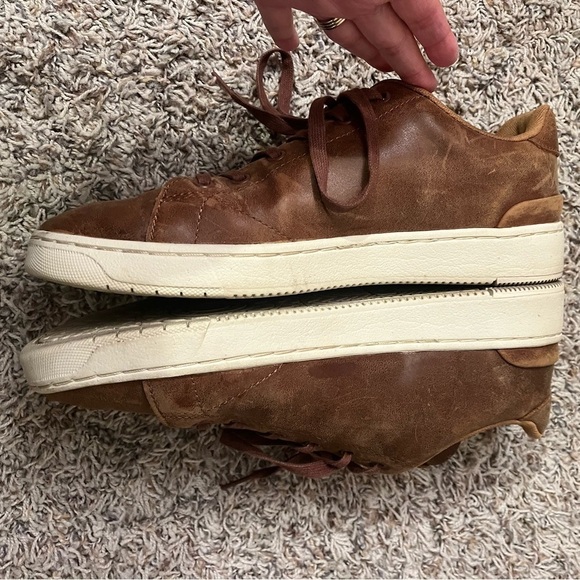 TOMS Tan Leather TRVL Lite Lace Shoes Sz 10.5 - Picture 13 of 13
